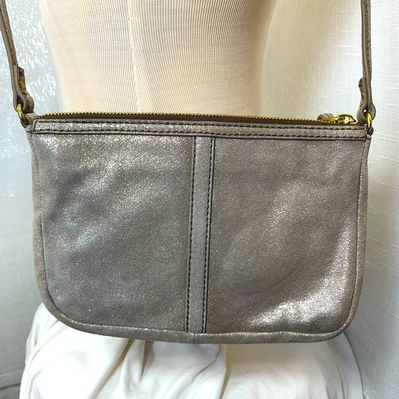 FOSSIL Metallic Suede Crossbody Bag - Picture 4 of 6